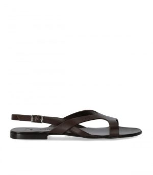 max-mara-weekend-monviso-dark-brown-flat-sandal (1)