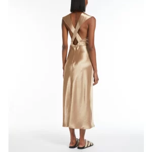 Max Mara Glizia Kjole, Camel 22-p